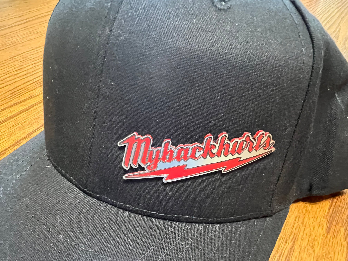 "Mybackhurts" cap